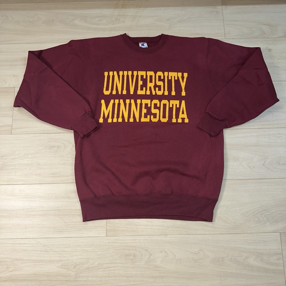 Vintage 90s University of Minnesota Sweatshirt size XL Champion 50/50‎ USA NCAA